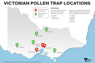Pollen Trap Locations